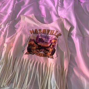 Fringed Music Tee